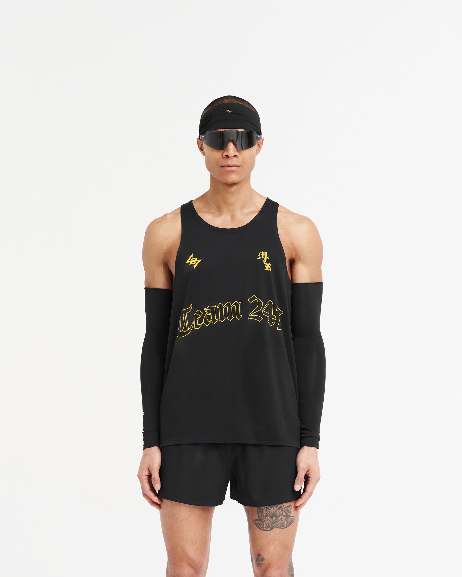 247 Manchester Marathon Singlet - Breathable Running Shirt for Men & Women - Lightweight Performance Top for Long Distance Racing, Training & Workouts - Black