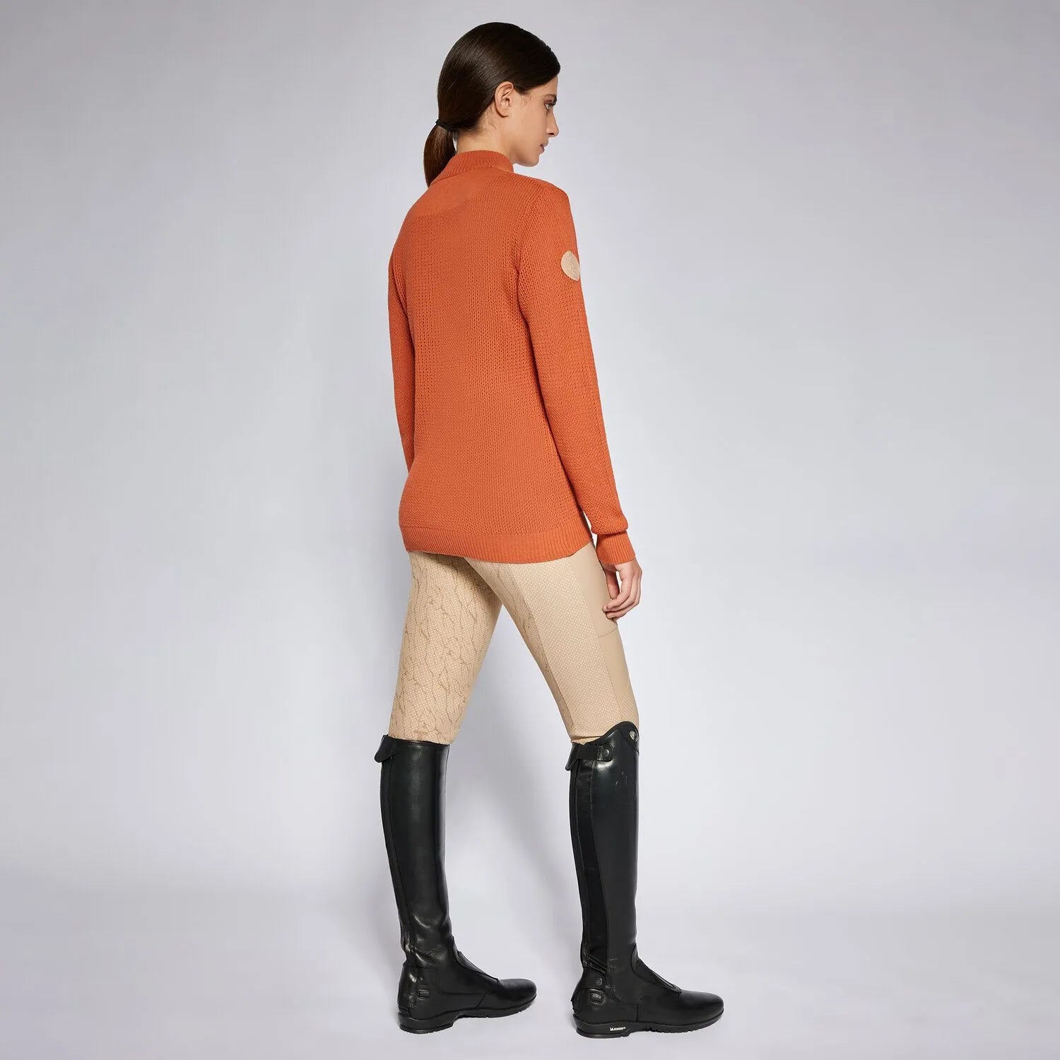 Cavalleria Toscana Women's Half Zip Pullover Sweater - Soft Knit Top for Casual Wear & Outdoor Activities