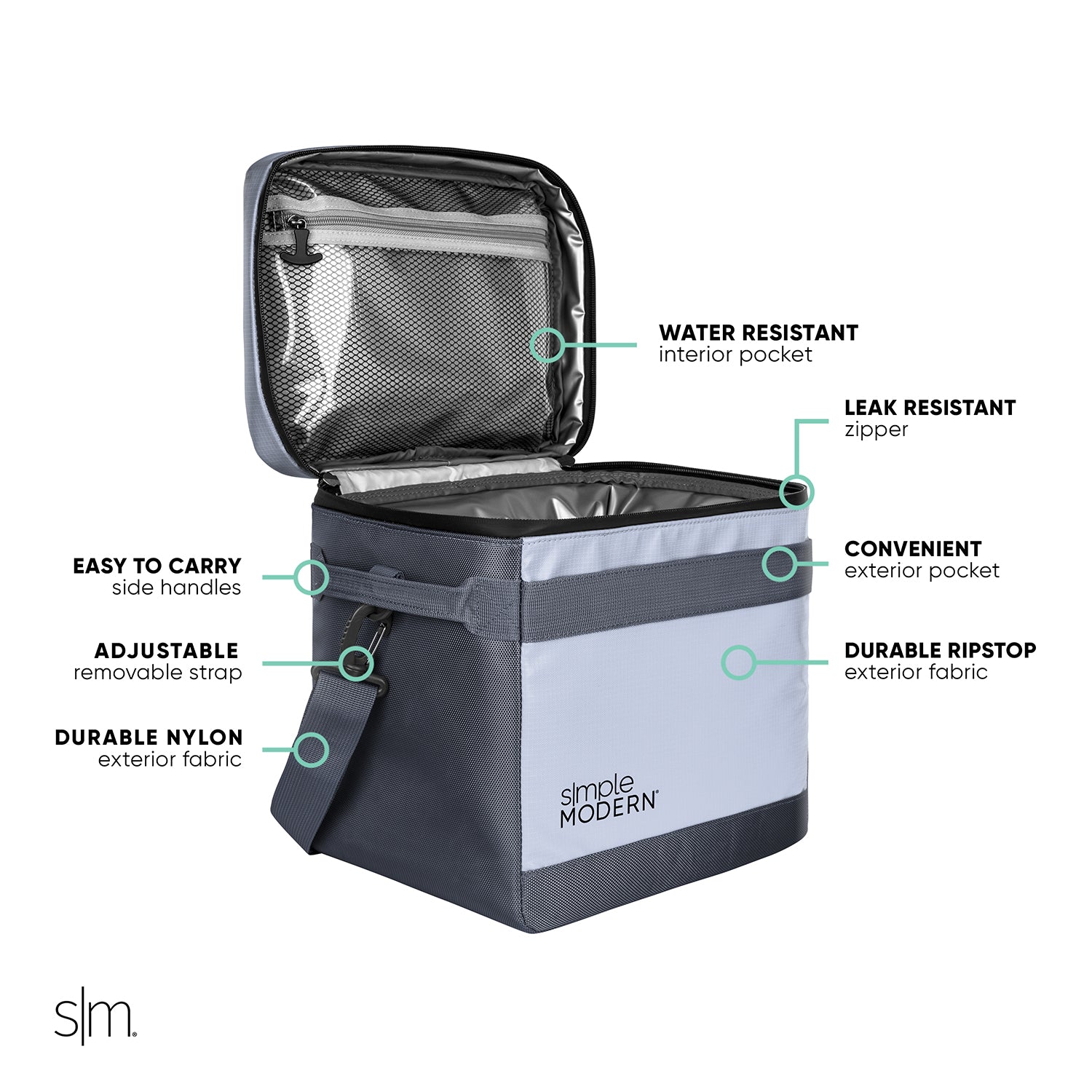 12 Can Soft Cooler - Portable Insulated Lunch Bag for Picnics, Beach, Camping & Outdoor Adventures | Day Cooler for Drinks & Snacks