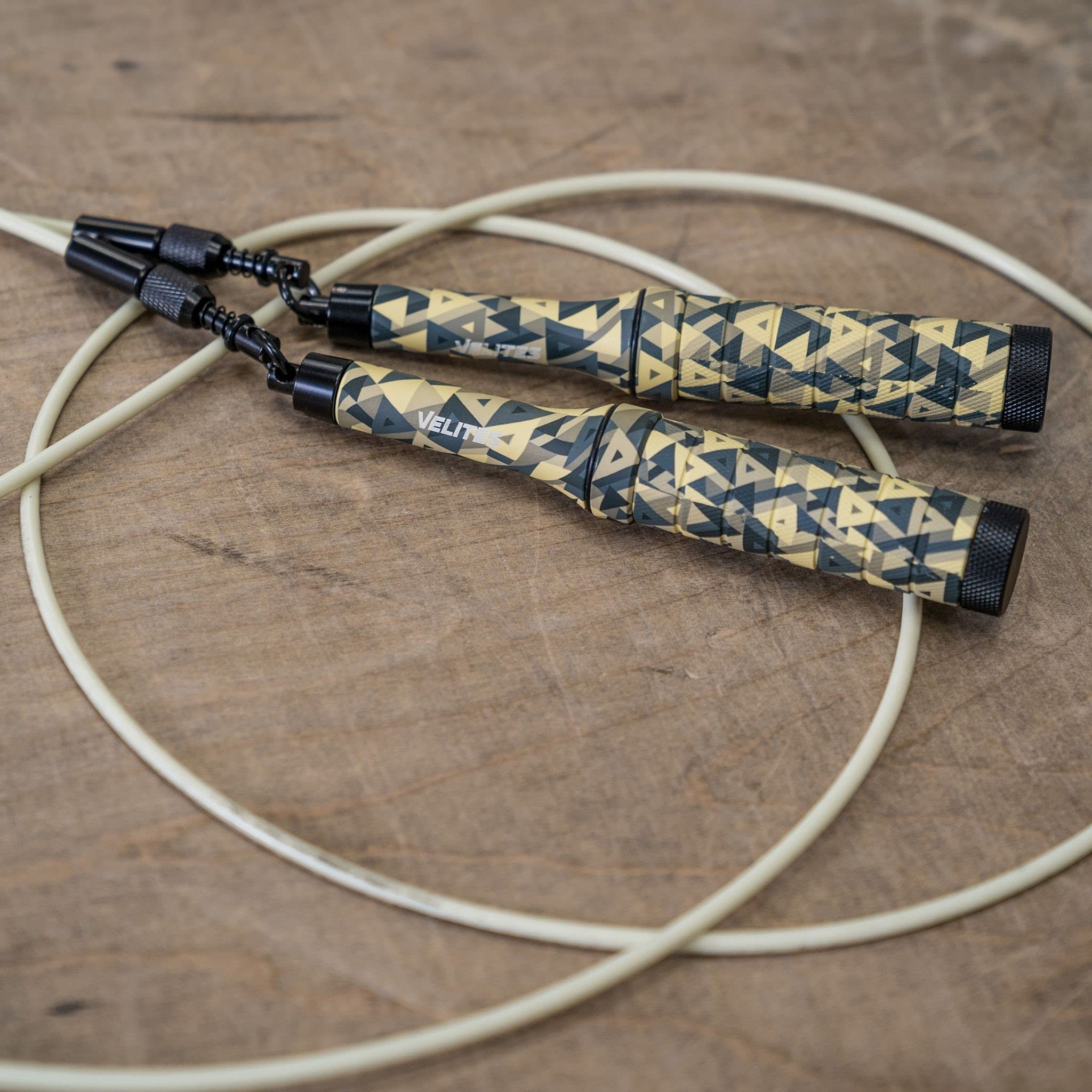 Velites Weighted Jump Rope for Cross Training, Boxing, MMA & Fitness - Adjustable Aluminum Skipping Rope for Home Gym, Cardio & Weight Loss - Perfect for Athletes & Beginners