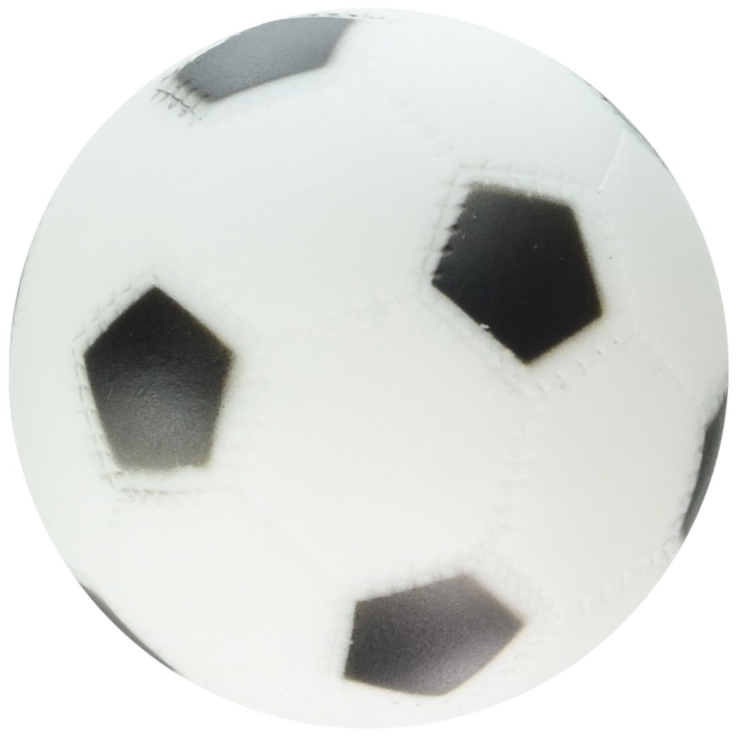 Boss Pet 51341 Durable Vinyl Soccer Ball Dog Toy with Squeaker - Fun Interactive Play for Indoor & Outdoor Puppy Training and Exercise