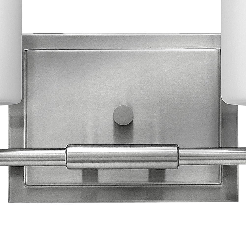 Hinkley Laurel Collection 2-Light Bathroom Vanity Light Fixture in Brushed Nickel - Perfect for Modern Bathrooms & Powder Rooms