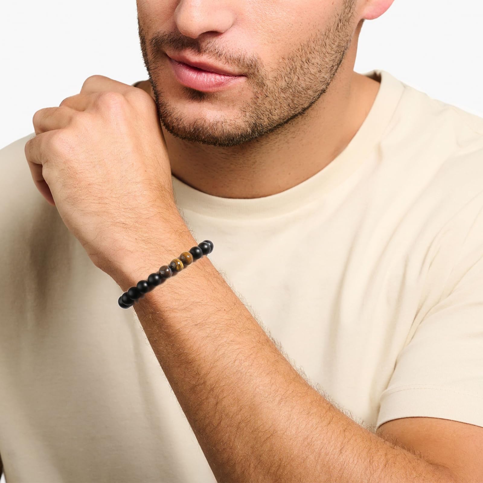 Handmade Leather Bracelet for New Dads - Thoughtful Gift for Husband from Wife - Personalized Daddy-to-Be Jewelry - Perfect for Baby Showers, Birth Announcements & First Father's Day
