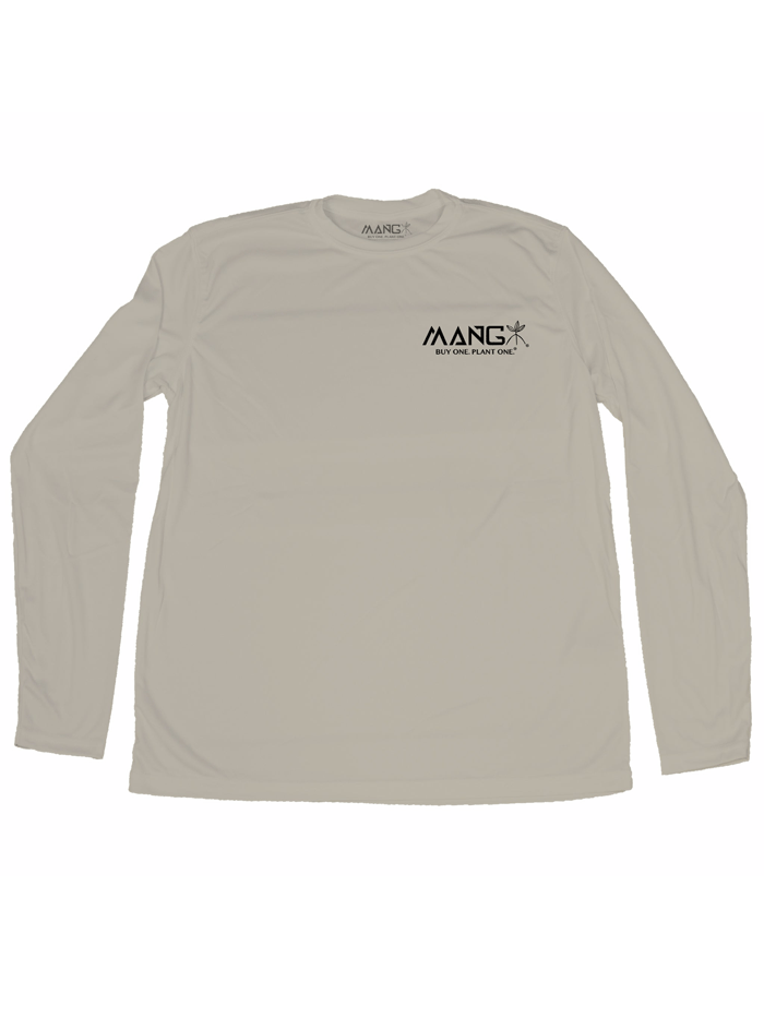 MANG MP1143LS Men's Gator Performance Long Sleeve Shirt in Tan - Moisture Wicking Athletic Tee for Outdoor Workouts & Casual Wear