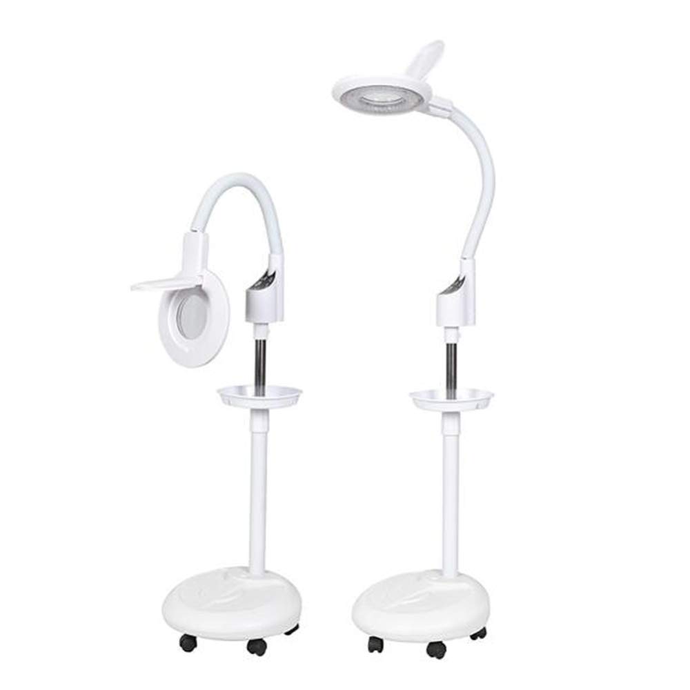 16X Magnifying Floor Lamp with 360° Rotation & Adjustable Height - LED Cold Lighting for Skin Care, Nail Art, Tattoo & Beauty Salon Use | Perfect for Professional Makeup Application & Detailed Beauty Treatments
