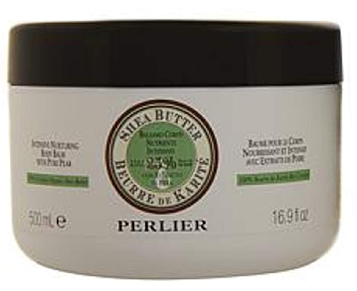 PERLIER Ultra Hydrating Shea Butter Body Cream - Jumbo Size with Pure Pear Extract for Dry Skin | Perfect for Winter Moisturizing & Daily Skincare Routine