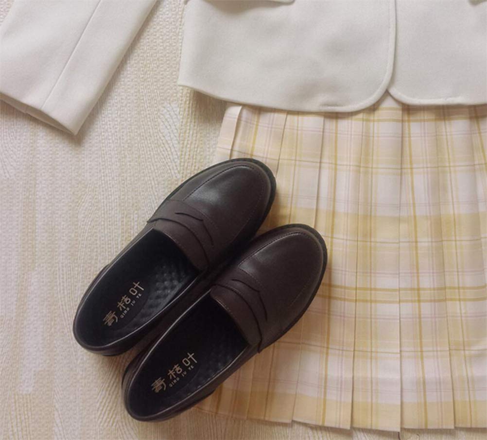 Women's Slip-On Oxford Shoes - Japanese Anime JK Uniform Dress Shoes for Cosplay & School Uniform Outfits | Perfect for Cosplay Events, Themed Parties & Daily Wear