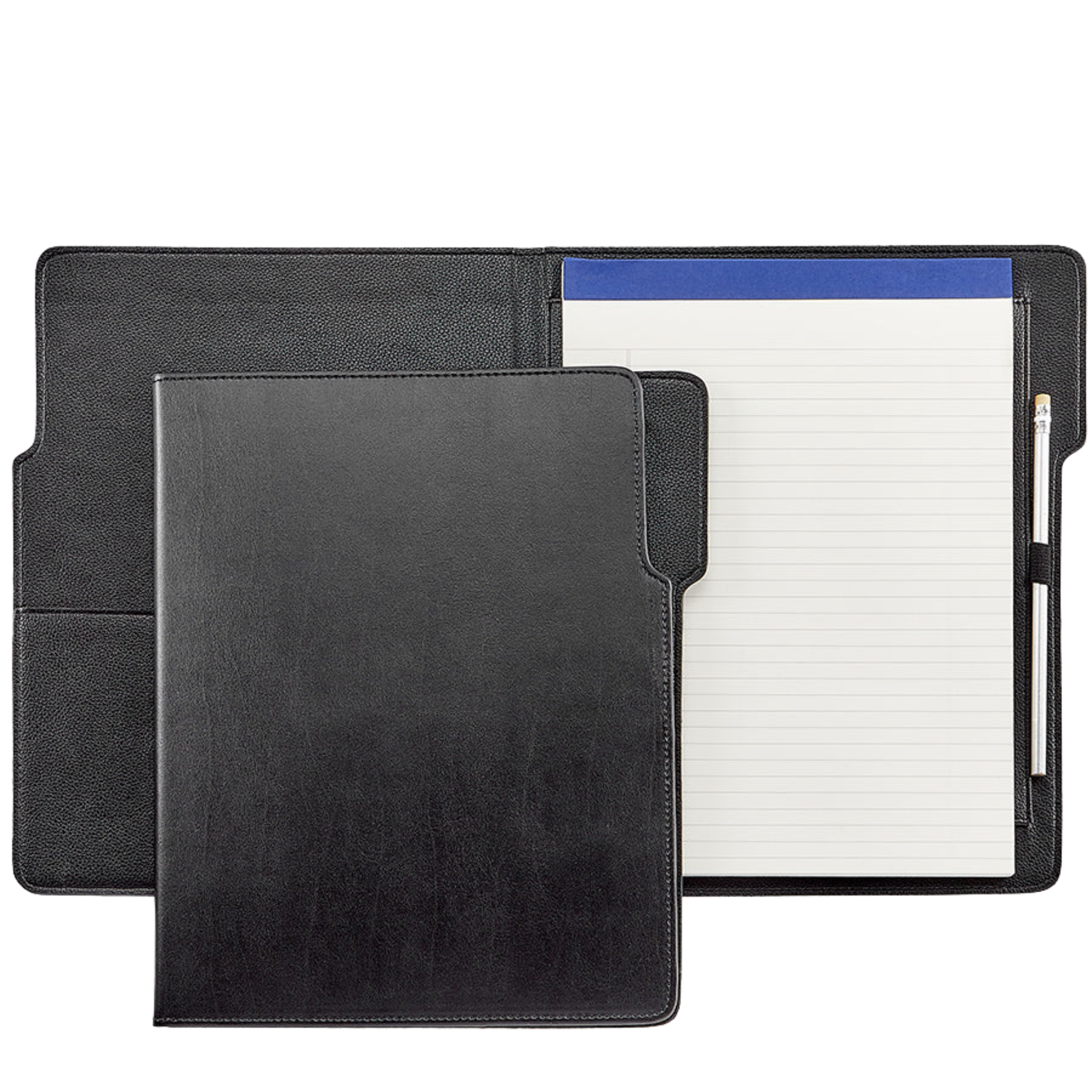 Personalized Bonded Leather Hugo Portfolio - Custom Name/Initials - Perfect for Business, Office & Professional Use