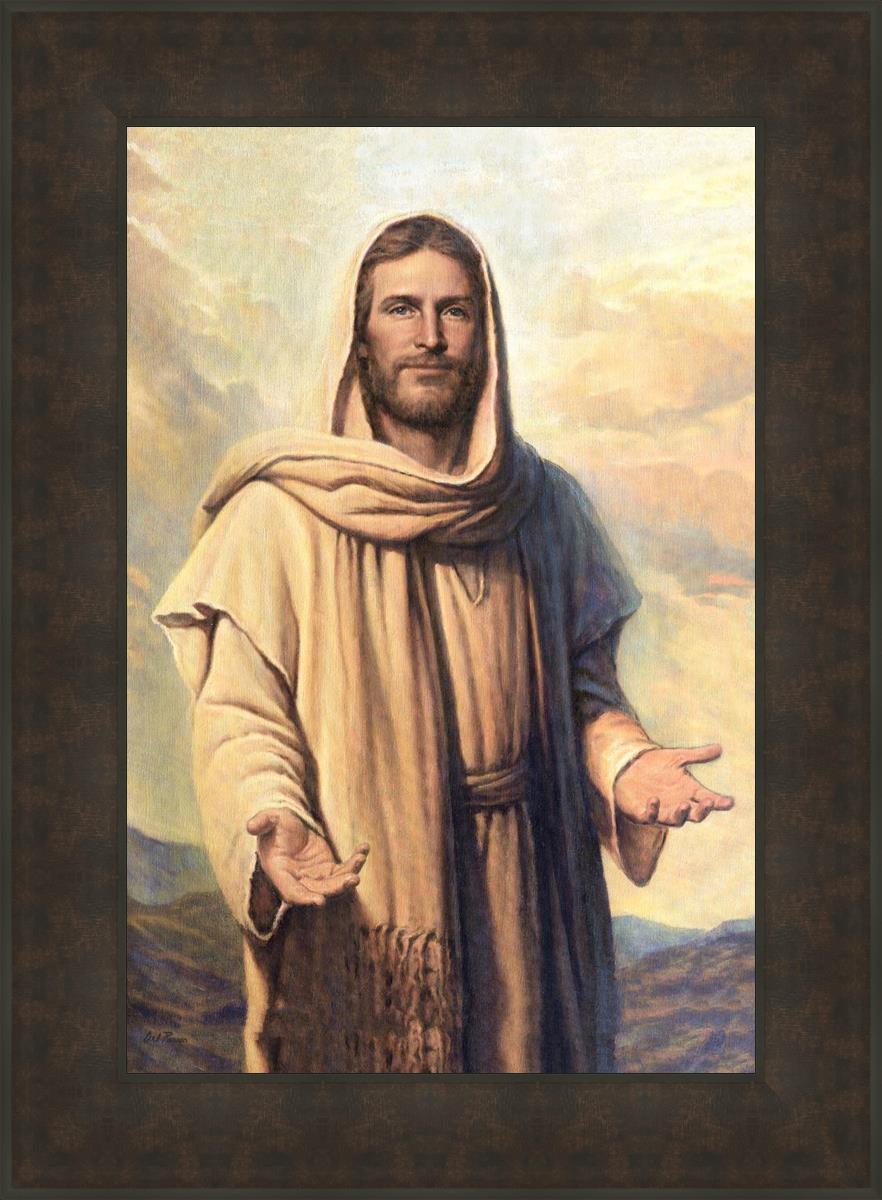 Abide With Me by Del Parson - Inspirational Christian Wall Art for Home & Church Decor - Perfect for Living Rooms, Bedrooms & Worship Spaces