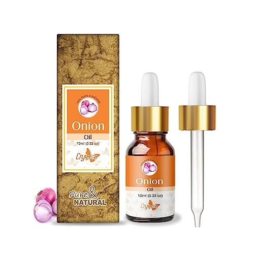 Pure Crysalis Onion Essential Oil (Allium cepa) - 10ml Steam Distilled, 100% Natural for Aromatherapy, Massage & Skin Care - Perfect for Diffusers, DIY Beauty & Home Remedies