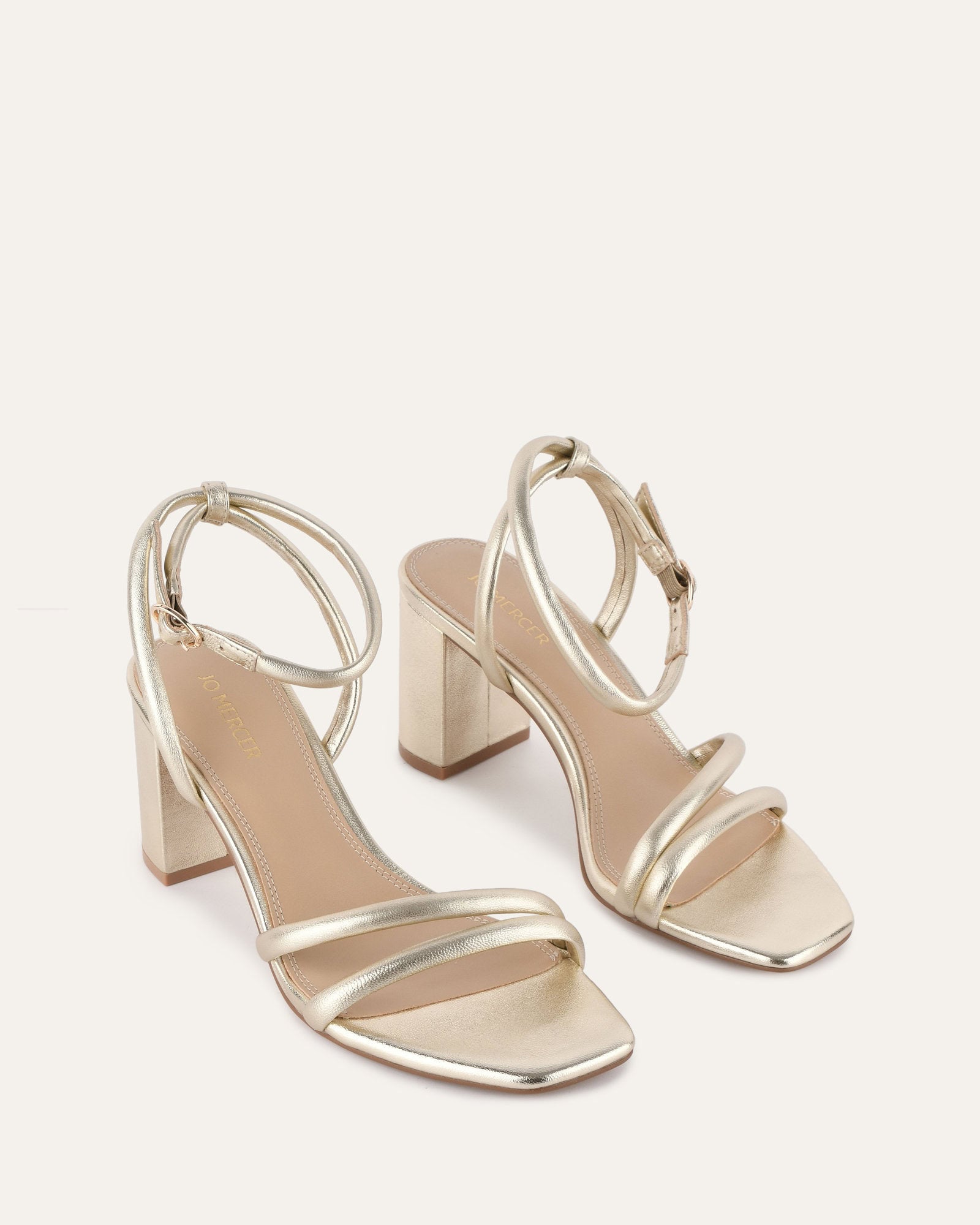 Nino High Heel Sandals for Women - Soft Gold Leather Strappy Summer Dress Shoes | Perfect for Weddings, Parties & Beach Vacations