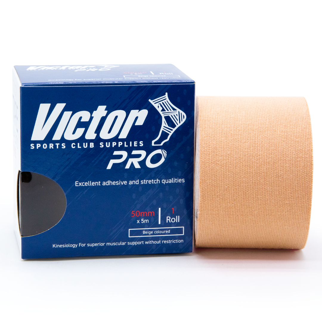 Victor Pro K Tape 50mm x 5m - Premium Kinesiology Tape for Sports Recovery & Pain Relief - Ideal for Athletes, Fitness, and Physical Therapy