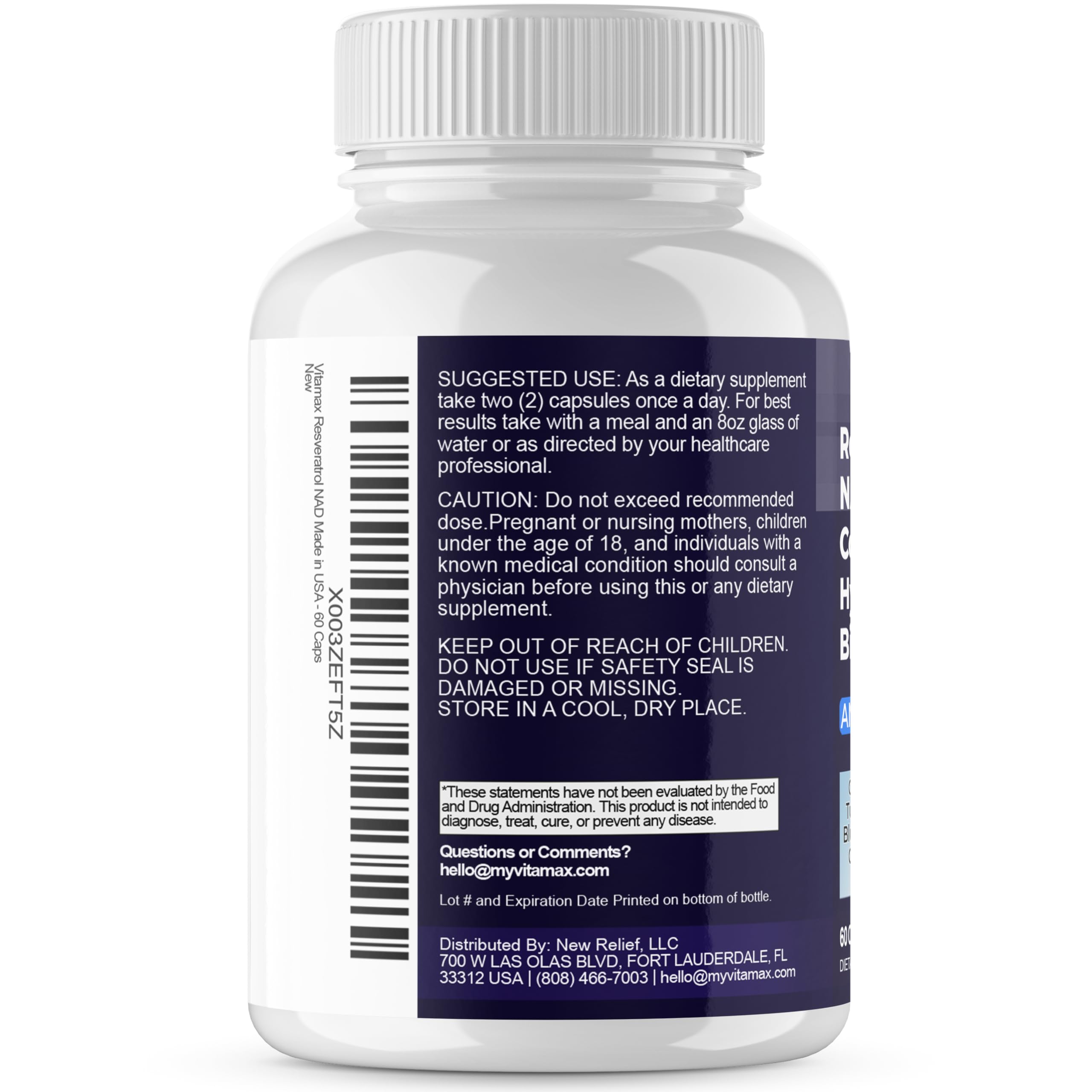 Premium Resveratrol NAD+ Berberine Supplement with Hyaluronic Acid, Biotin, Grape & Blueberry Extract + NAC - 21-in-1 Collagen Peptides Complex for Hair, Skin, Nail & Joint Support - Vegan Friendly Anti-Aging Formula for Women & Men - Made in USA (120 Capsules) - Perfect for Daily Wellness Routine & Active Lifestyle