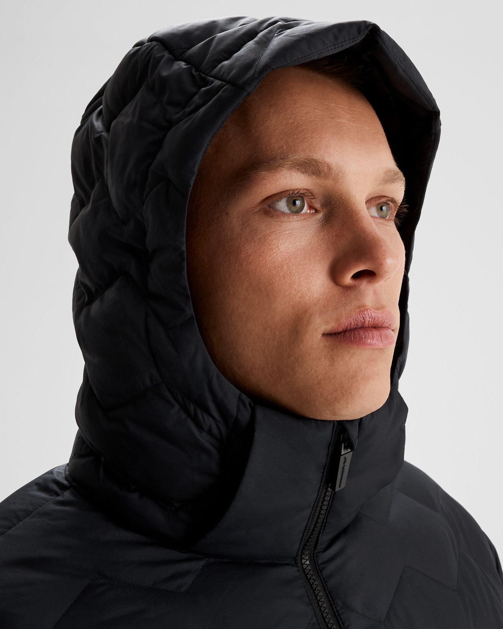 Men's Any Time Down Hooded Parka Jacket - Waterproof Winter Coat with Fur Trim Hood, Lightweight Warm Puffer Coat for Outdoor Activities (Black Stingray) - Perfect for Hiking, Skiing & Cold Weather Adventures