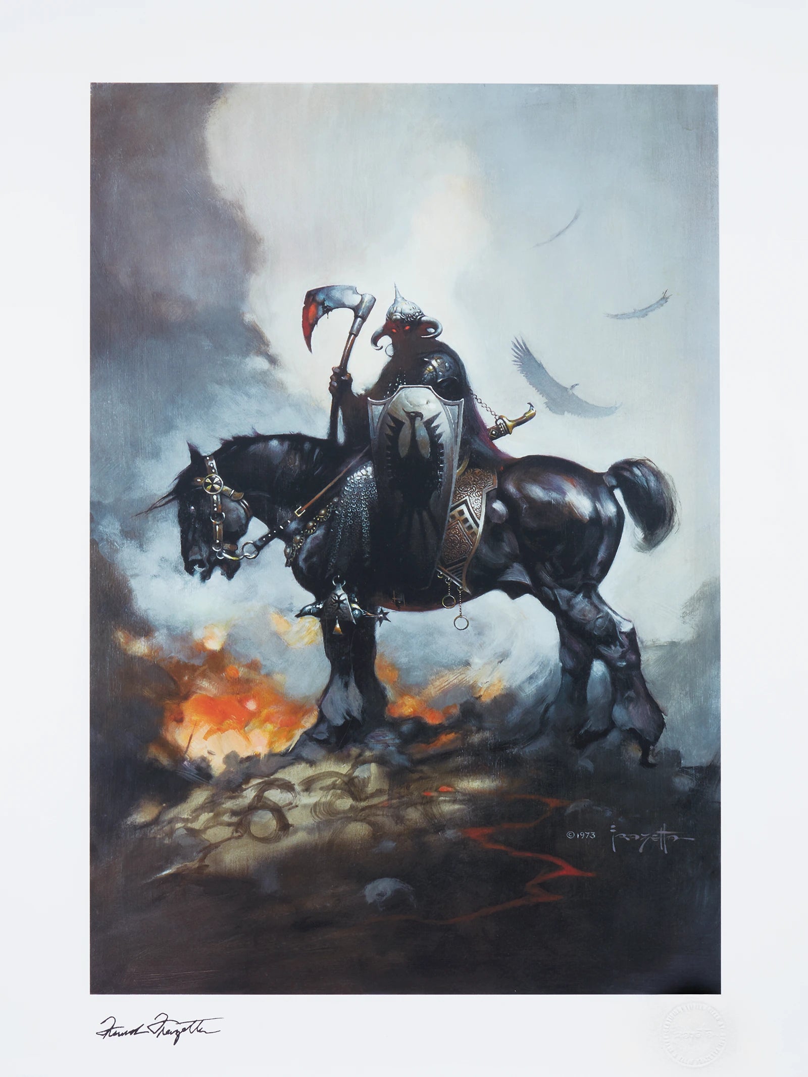 Sideshow Collectibles Death Dealer I Fine Art Print - Premium Gothic Horror Wall Art for Home, Office & Man Cave Decor