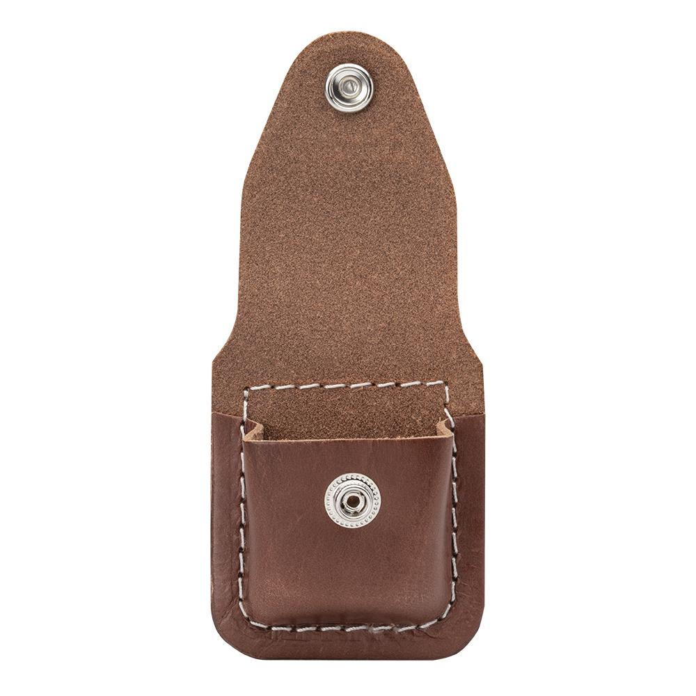 Zippo Brown Leather Lighter Case with Belt Loop - Durable Pouch for Zippo Lighters, Perfect for Outdoor Camping, Hiking & Everyday Carry (EDC) Accessories