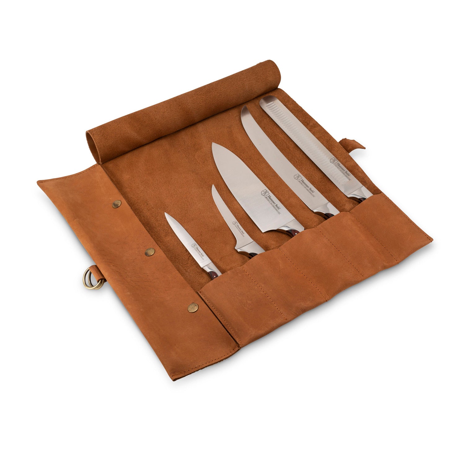 Premium Hammer Stahl BBQ Knife Set - 3-Piece Stainless Steel Steak Knives for Grilling, Slicing & Carving - Perfect for Outdoor Cooking, Backyard BBQs & Camping Trips