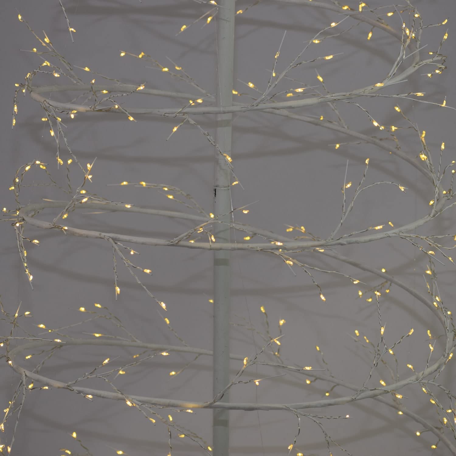 Hi Line Gift Ltd. White Revolve Tree - Perfect for Christmas Decorations, Home & Office Holiday Decor, Festive Centerpiece