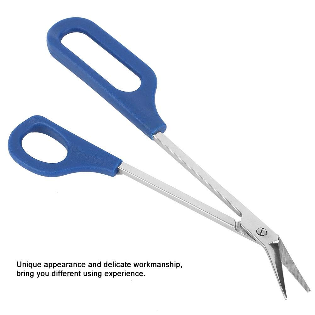 Stainless Steel Toenail Scissors with Long Handle & Easy Grip - Large Loop Design for Seniors & Thick Nails - Perfect for Pedicures, Foot Care & Manicures at Home
