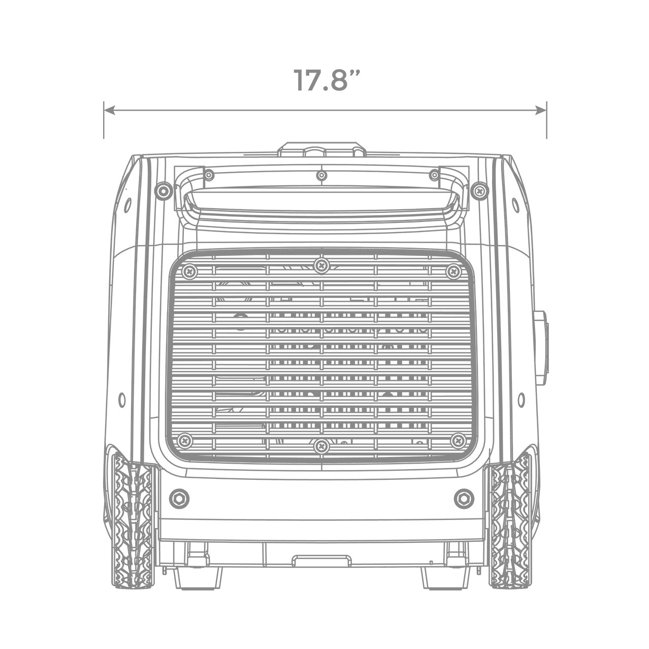 3300W Portable Inverter Gas Generator with Recoil Start - Quiet, Reliable Power for Camping, RV Trips & Emergency Backup