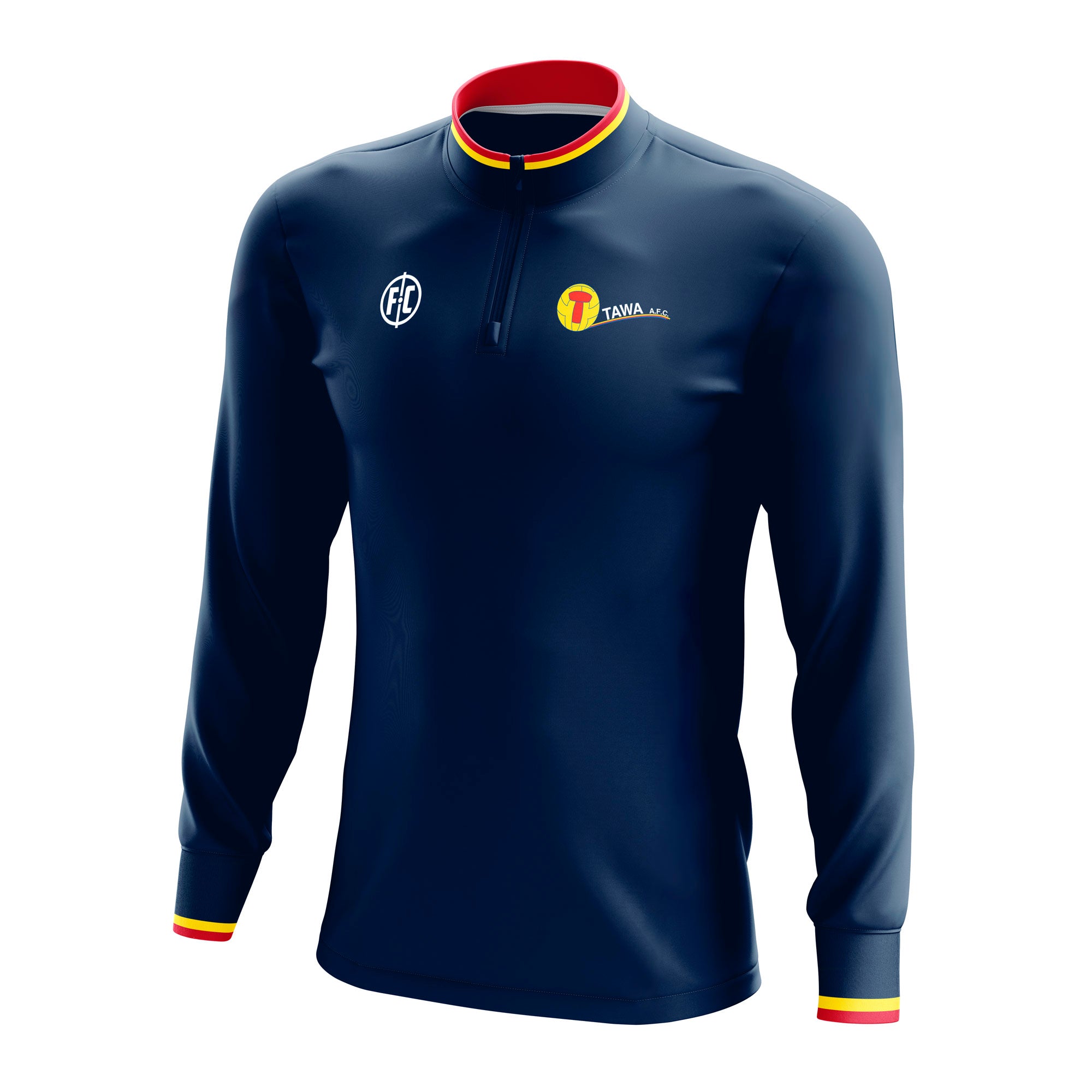 Tawa AFC Club 1/4 Zip Sweatshirt - Men's Athletic Pullover for Soccer Fans | Comfortable Training Top for Football, Gym & Casual Wear