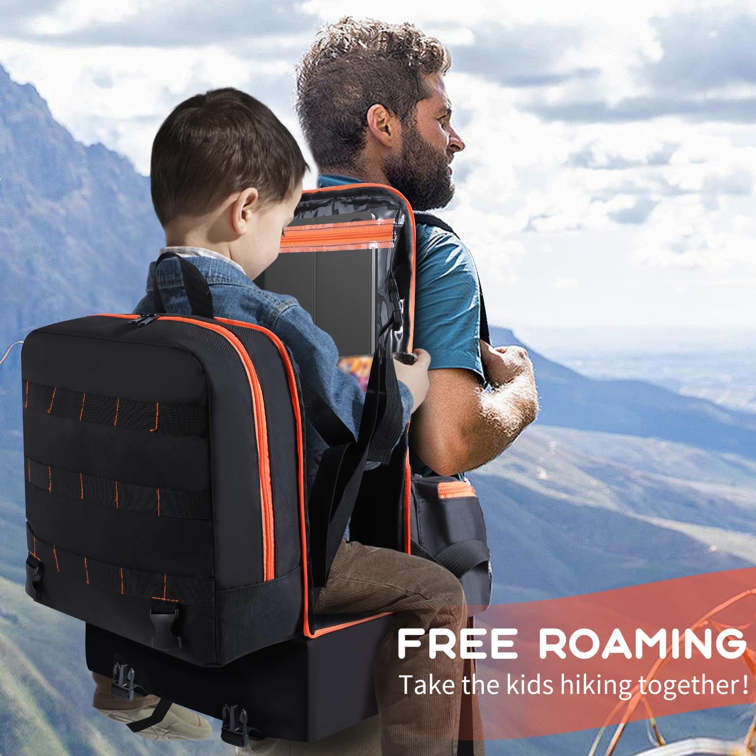 Best Baby Hiking Backpack Carrier - Adjustable & Lightweight Toddler Carrier with Waist Belt - Spacious Child Carrier for Outdoor Adventures, Hiking, Travel & Family Outings