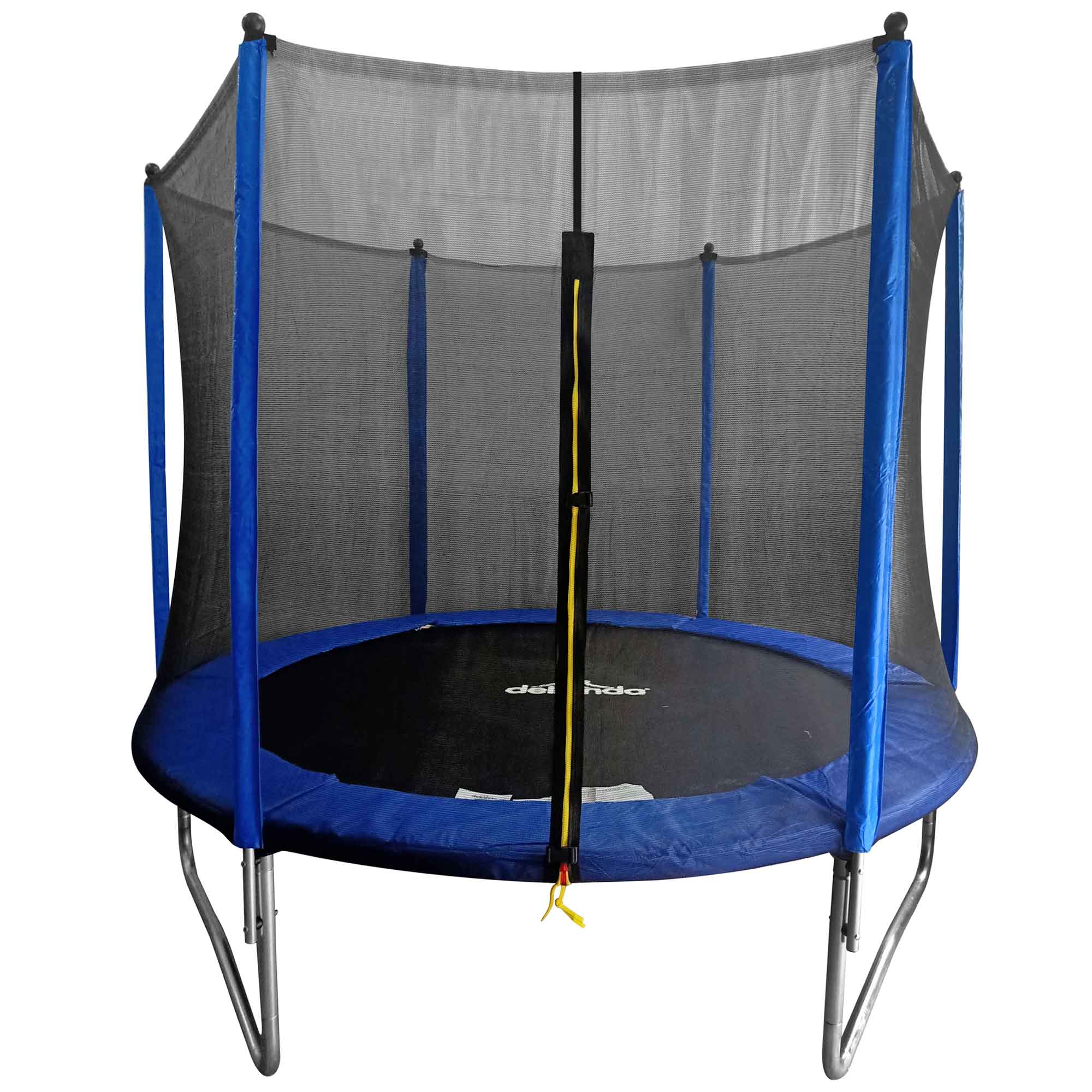8ft Heavy Duty Outdoor Trampoline for Kids with Safety Enclosure Net - Durable Jumping Mat & Spring Pad - Perfect for Backyard, Garden, and Playground Fun (Model DL67)