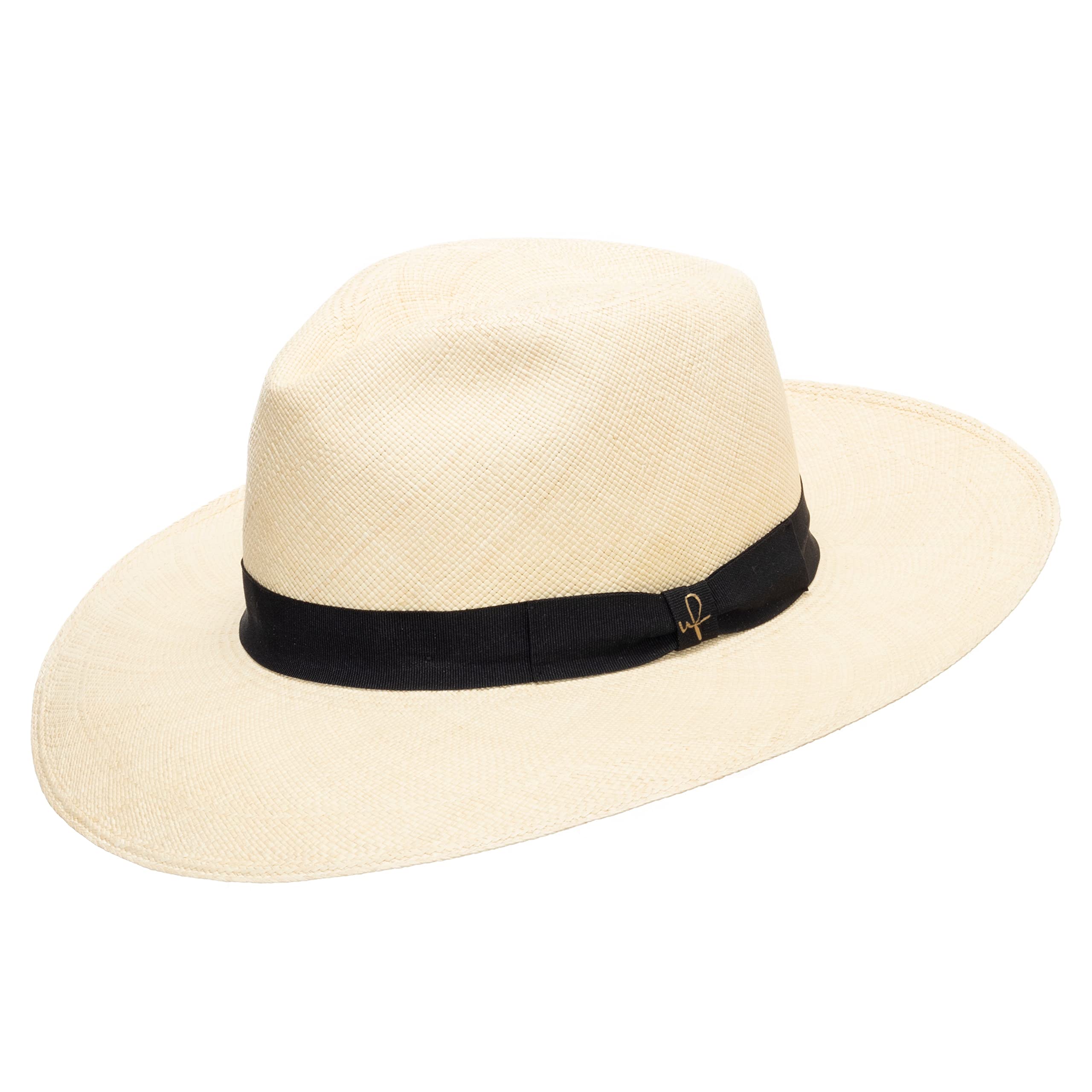 Stylish Monaco Panama Straw Fedora Hat for Men & Women - Summer Sun Hat with Decorative Golf Charm Pin - Perfect for Beach, Golf, Outdoor & Casual Wear