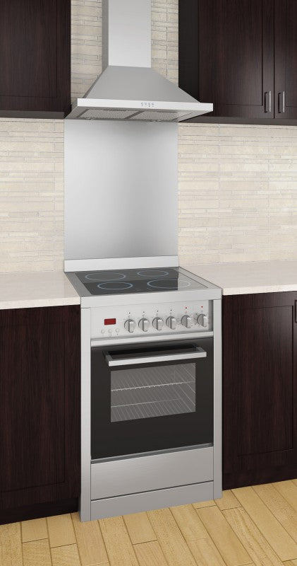 Premium 24-Inch Vitroceramic Freestanding Range with Convection Oven - Perfect for Baking, Roasting & Family Cooking in Modern Kitchens