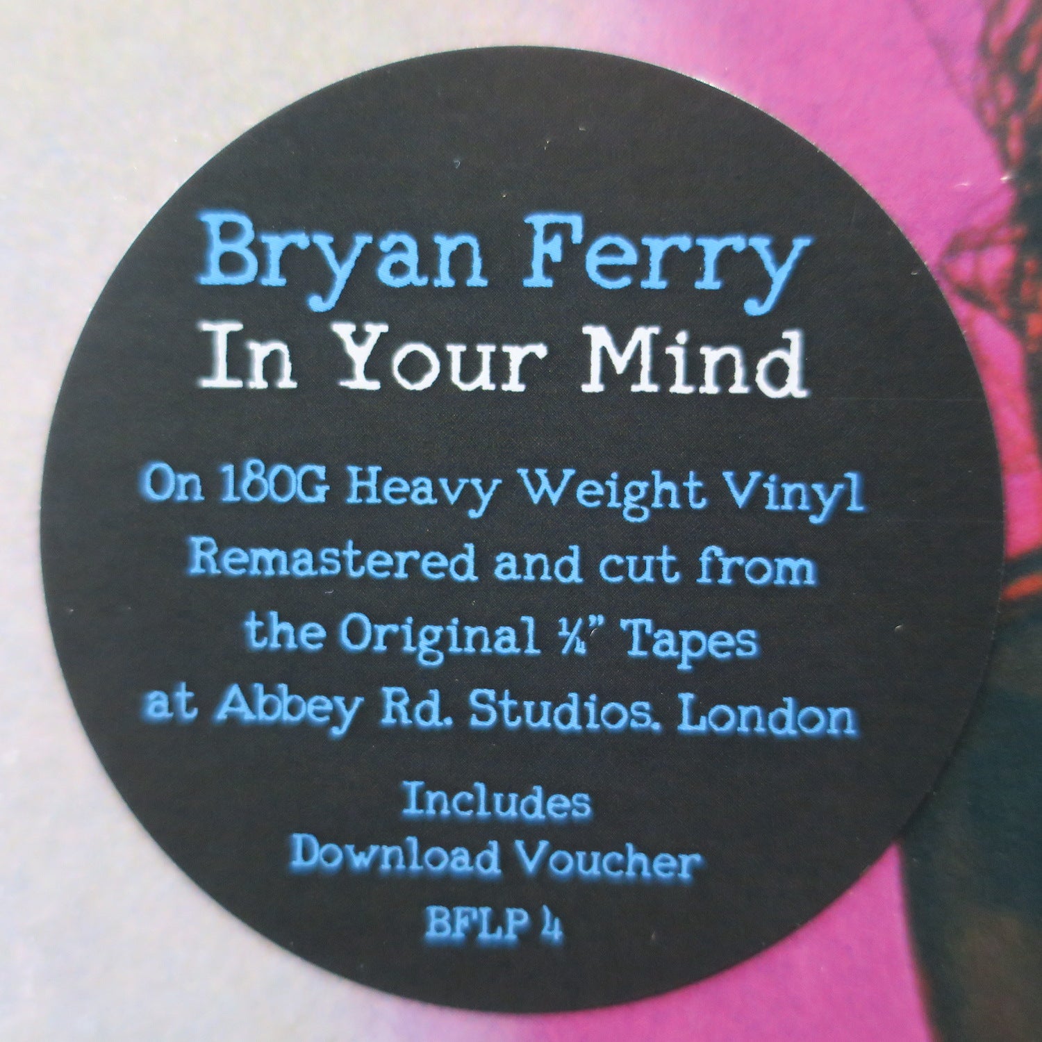 BRYAN FERRY 'In Your Mind' Remastered 180g Vinyl LP (1977 Glam Pop Rock Album) - Perfect for Vinyl Collectors & Music Enthusiasts Home Listening