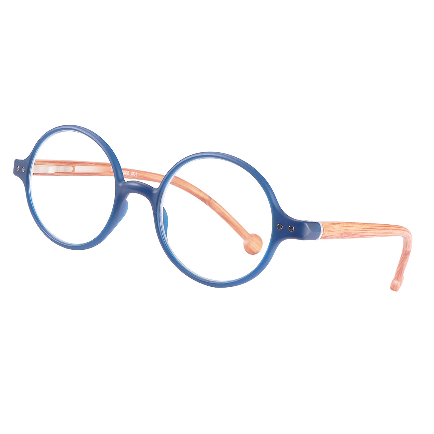 Blue Light Blocking Round Reading Glasses for Women & Men - Ultra Lightweight Unisex Circular Readers - Perfect for Computer Work, Reading & Screen Time