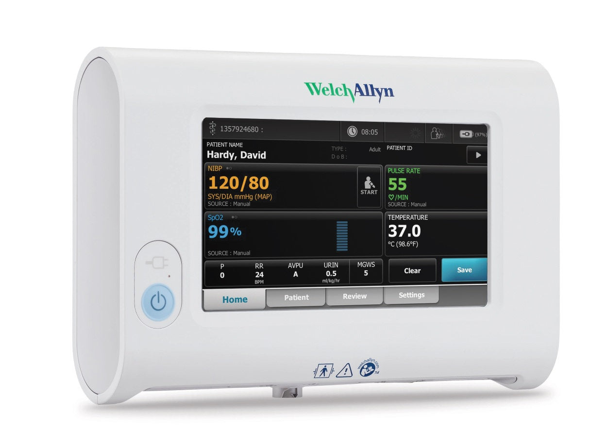 Welch Allyn Connex Spot Monitor - Portable Vital Signs Monitor for Blood Pressure, Pulse Oximetry & Temperature - Ideal for Clinics, Home Healthcare & Emergency Use