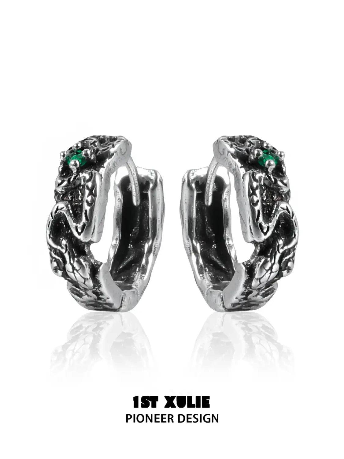 18k Platinum Plated Zircon Snake Bite Earrings for Women - Elegant Stud Earrings for Parties, Dating & Special Occasions
