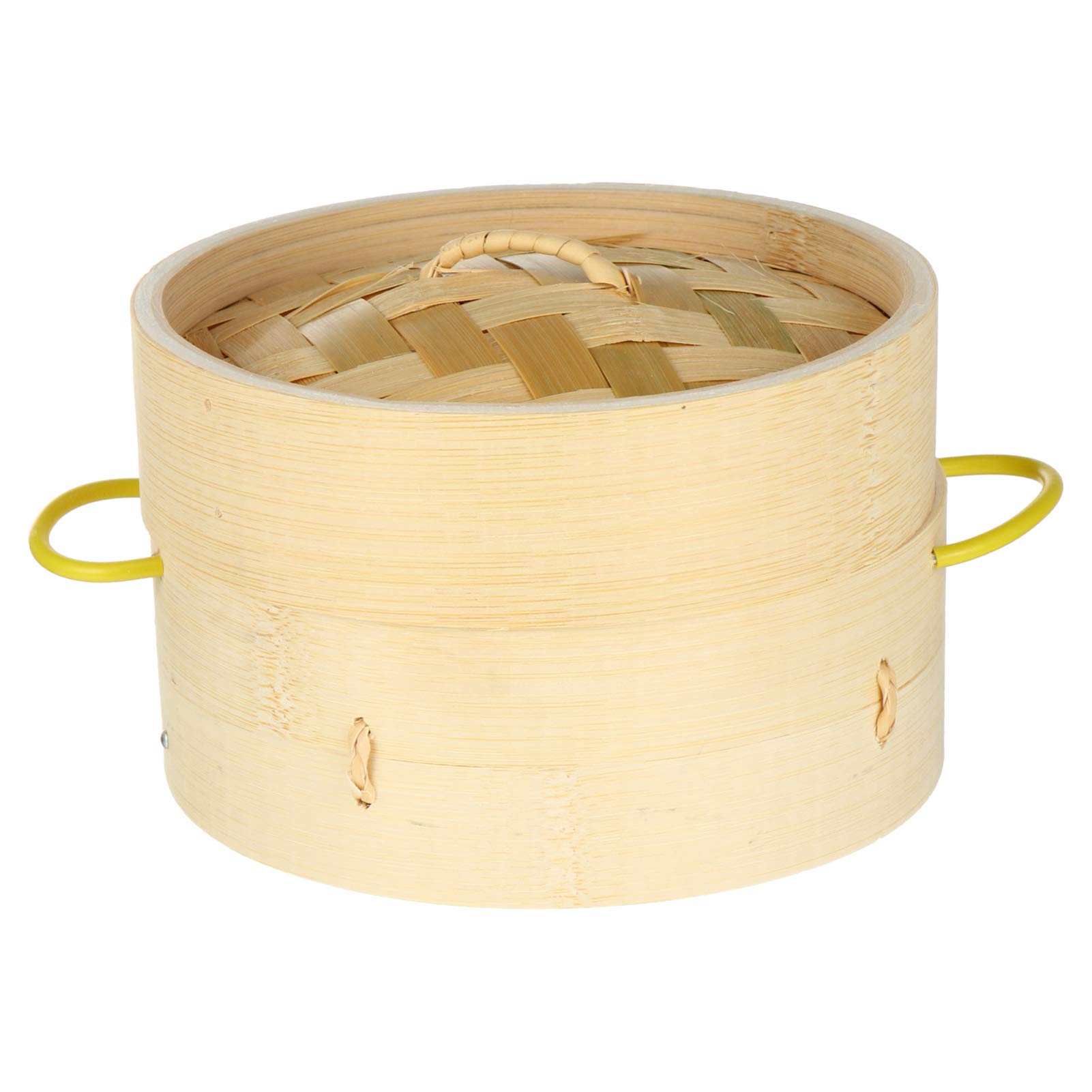 DOITOOL 2-Piece Stainless Steel Steamer Basket Set with Wooden Handle - Asian Cooking Utensils for Dim Sum, Vegetables & Dumplings - Perfect for Steaming, Boiling & Healthy Meal Prep