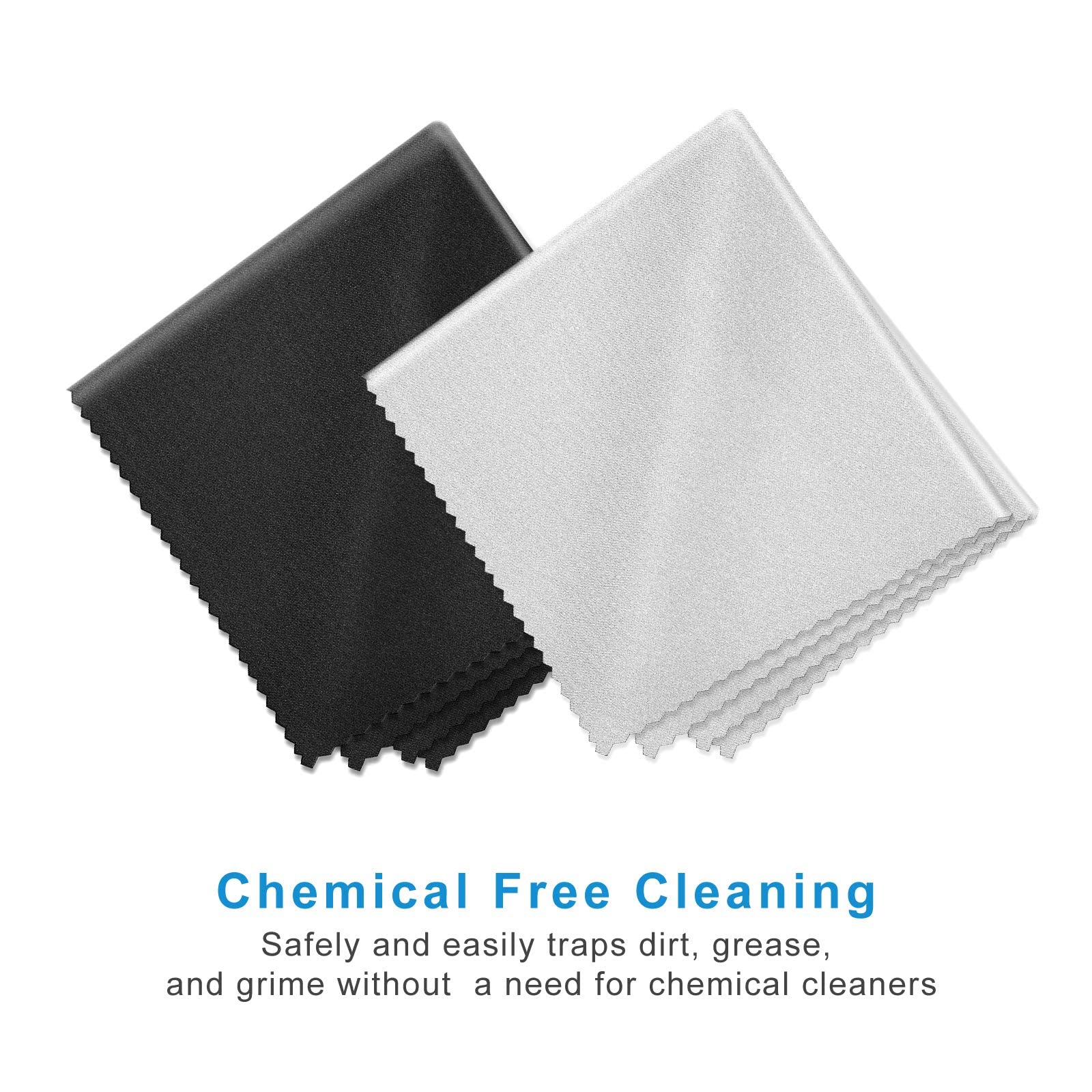 Microfiber Cleaning Cloths - Lint-Free for Glasses, Screens & Cameras | Home & Office Use