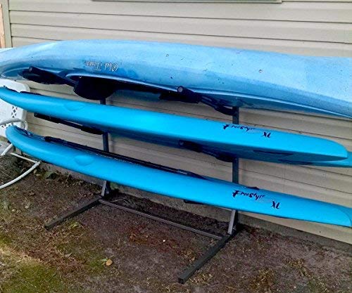 Stoneman Sports Freestanding Floor Stand for Paddleboards & SUP Storage - Heavy Duty Kayak Rack Organizer for Garage, Beach House, or Backyard - Perfect for Stand Up Paddle Board, Surfboard & Water Sports Equipment