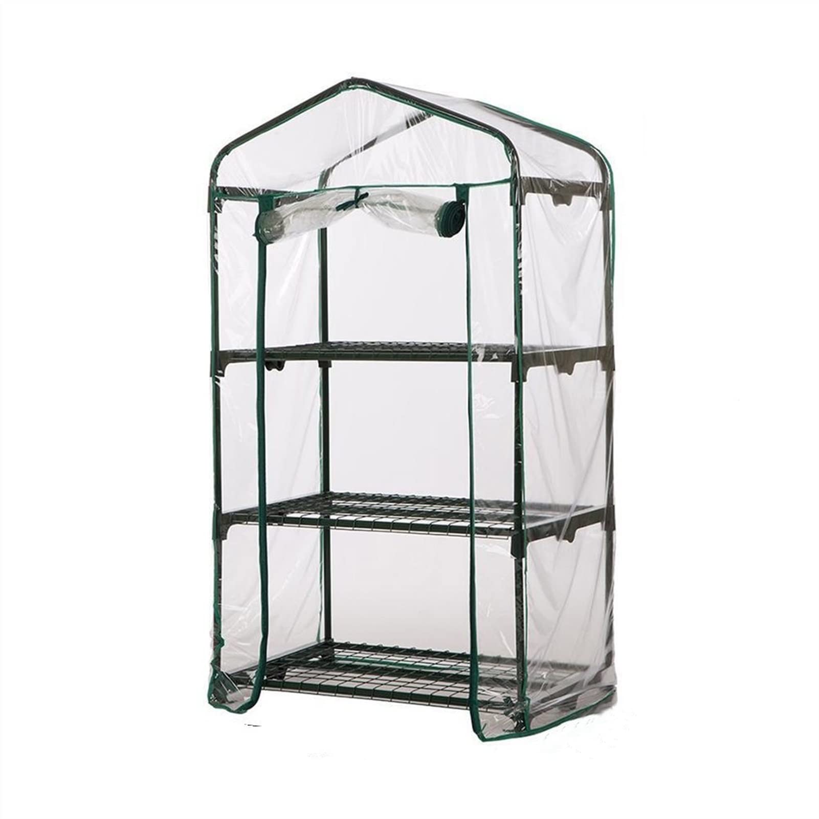 ZSHUZHI Portable Mini Greenhouse for Garden & Plants - 69x49x126cm Outdoor Gardening Cover for Flowers, Vegetables & Seedlings - Ideal for Balcony, Patio & Backyard Gardening (No Iron Shelf)