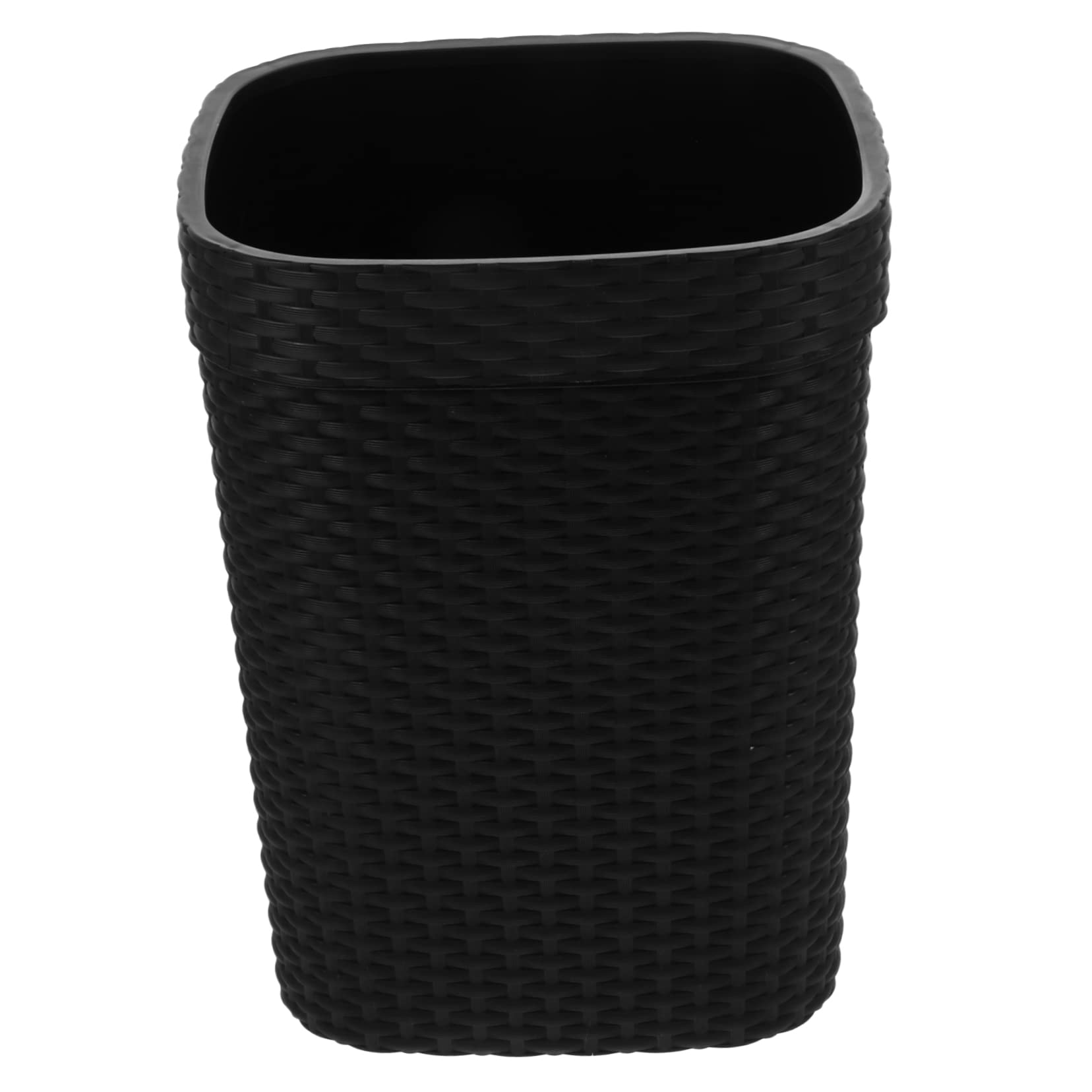 Operitacx Woven Waste Basket - 5L Plastic Trash Can for Home & Office Use | Eco-Friendly Small Garbage Bin for Desk, Bathroom, Kitchen & Bedroom | Modern Home Organization Accessory