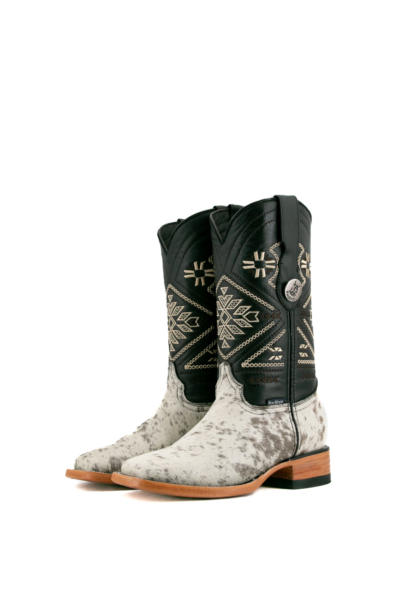 Authentic Women's Cowhide Cowgirl Boots - Size 5.5 Western Style Ankle Boots for Country Dancing & Rodeo Events - FINAL SALE