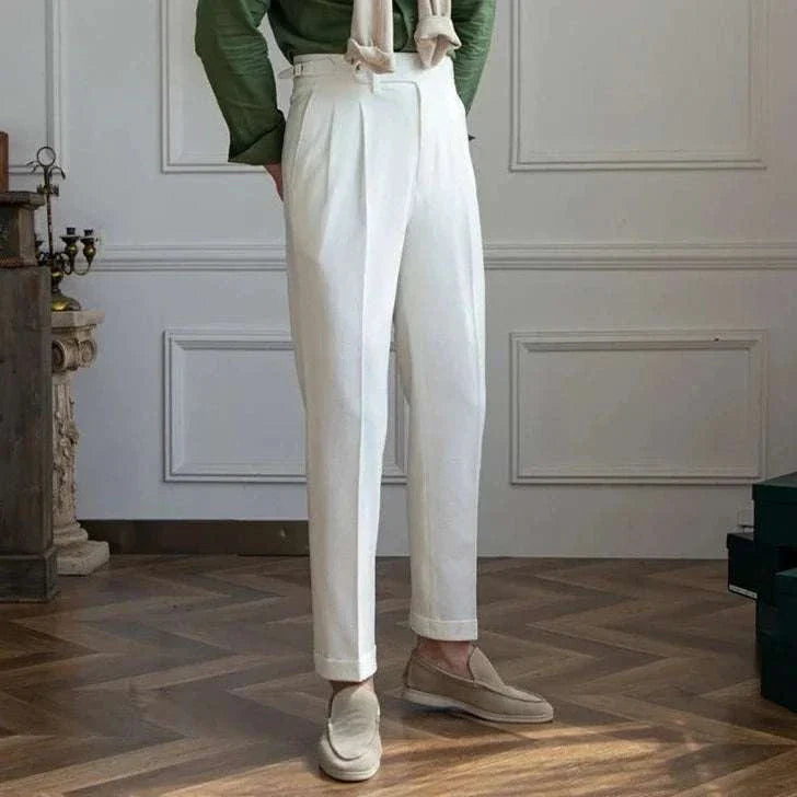Italian Designer High Waist Office Pants for Women - Professional Work Trousers for Business Casual & Formal Workwear
