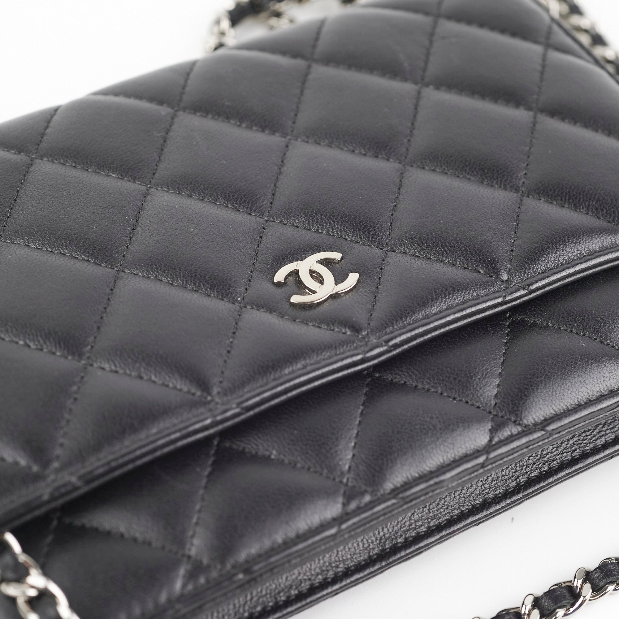 Chanel Lambskin Black Wallet On Chain WOC - Luxury Crossbody Bag for Women, Perfect for Evening Parties & Daily Use
