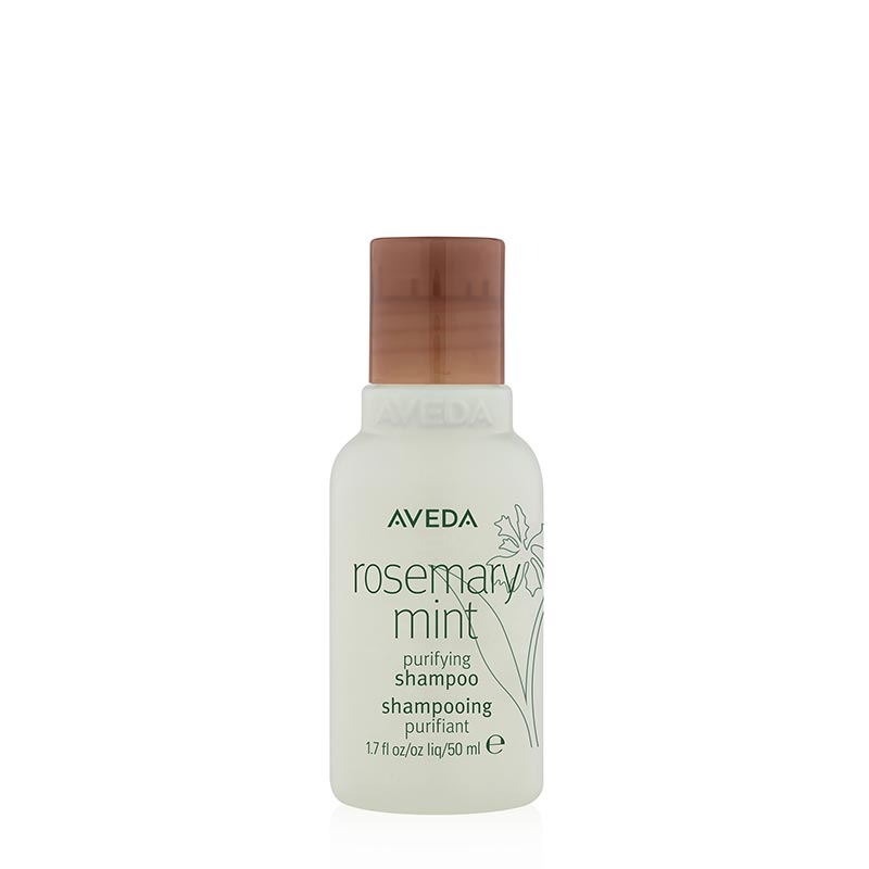 Aveda Rosemary Mint Purifying Shampoo Travel Size 1.7oz - Sulfate-Free Clarifying Shampoo for Oily Hair & Scalp - Perfect for Travel, Gym & On-The-Go Hair Care