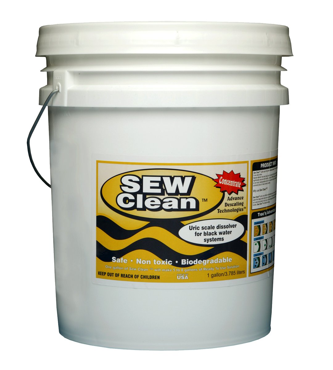 Trac Ecological 1218-MQ SEW Clean Degreaser - 1 Quart Yellow Concentrated Industrial Cleaner for Heavy-Duty Equipment, Garage & Workshop Use