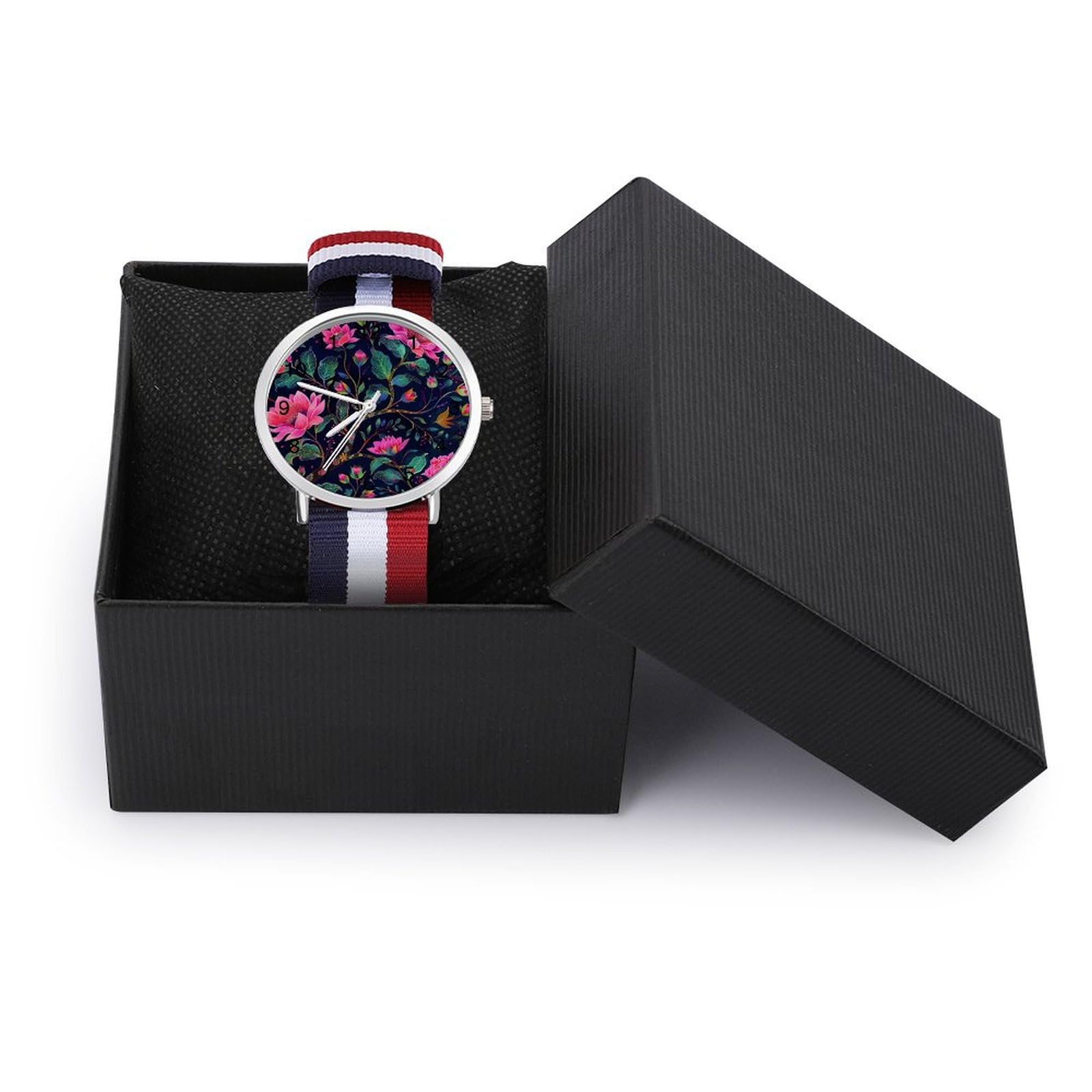 William Morris Automatic Watch for Men - Waterproof Nylon Strap Quartz Wristwatch with Easy Read Dial | Perfect for Business, Casual Wear & Outdoor Activities
