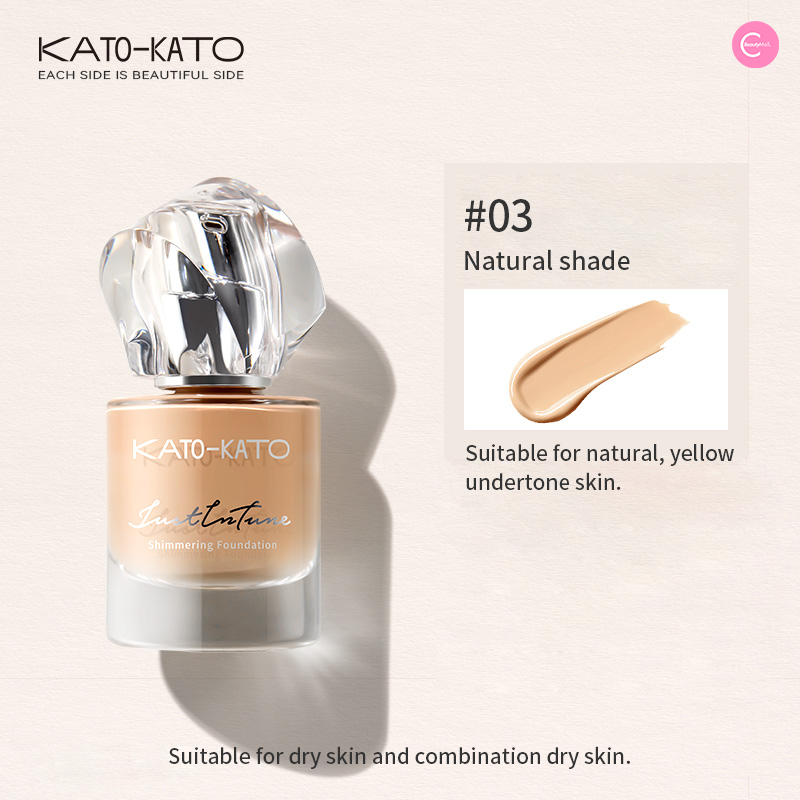 KATO Zhizhuda Silky Smooth Liquid Foundation - Long Lasting Full Coverage Makeup for Flawless Skin | Perfect for Daily Wear, Special Occasions & Photo Shoots