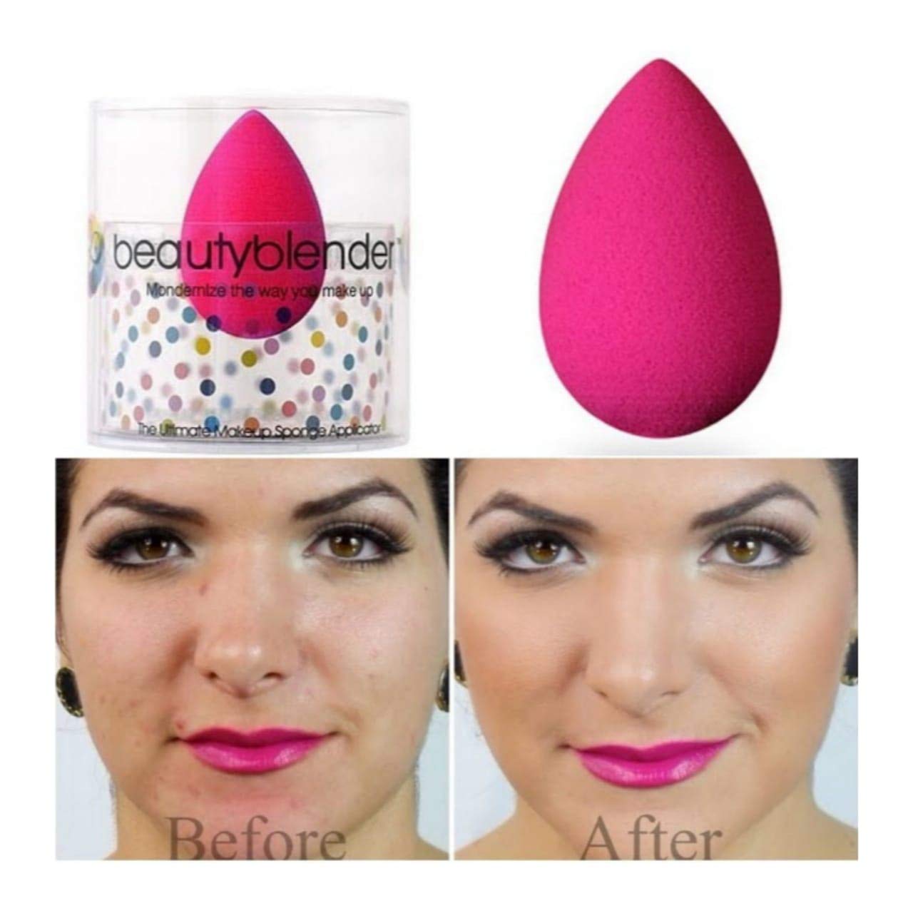 Cosmac Professional 35ml Mattifying Primer & Beauty Blender Duo - 2 Pack Set | Oil Control Makeup Base & Blending Sponge for Flawless Foundation Application | Perfect for Daily Makeup & Professional Use