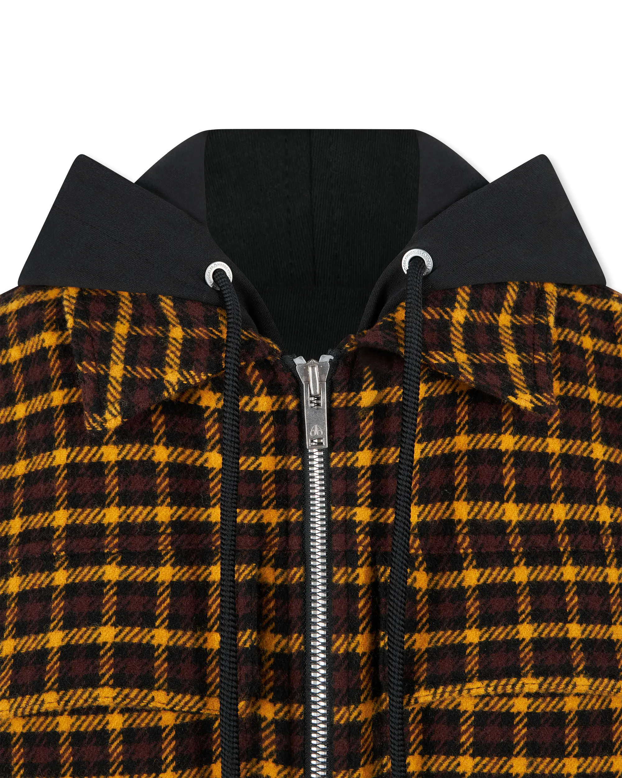 Moose Knuckles Snowdon Shirt Jacket - Men's Winter Fleece Lined Flannel Shirt Jacket for Outdoor Hiking & Casual Wear