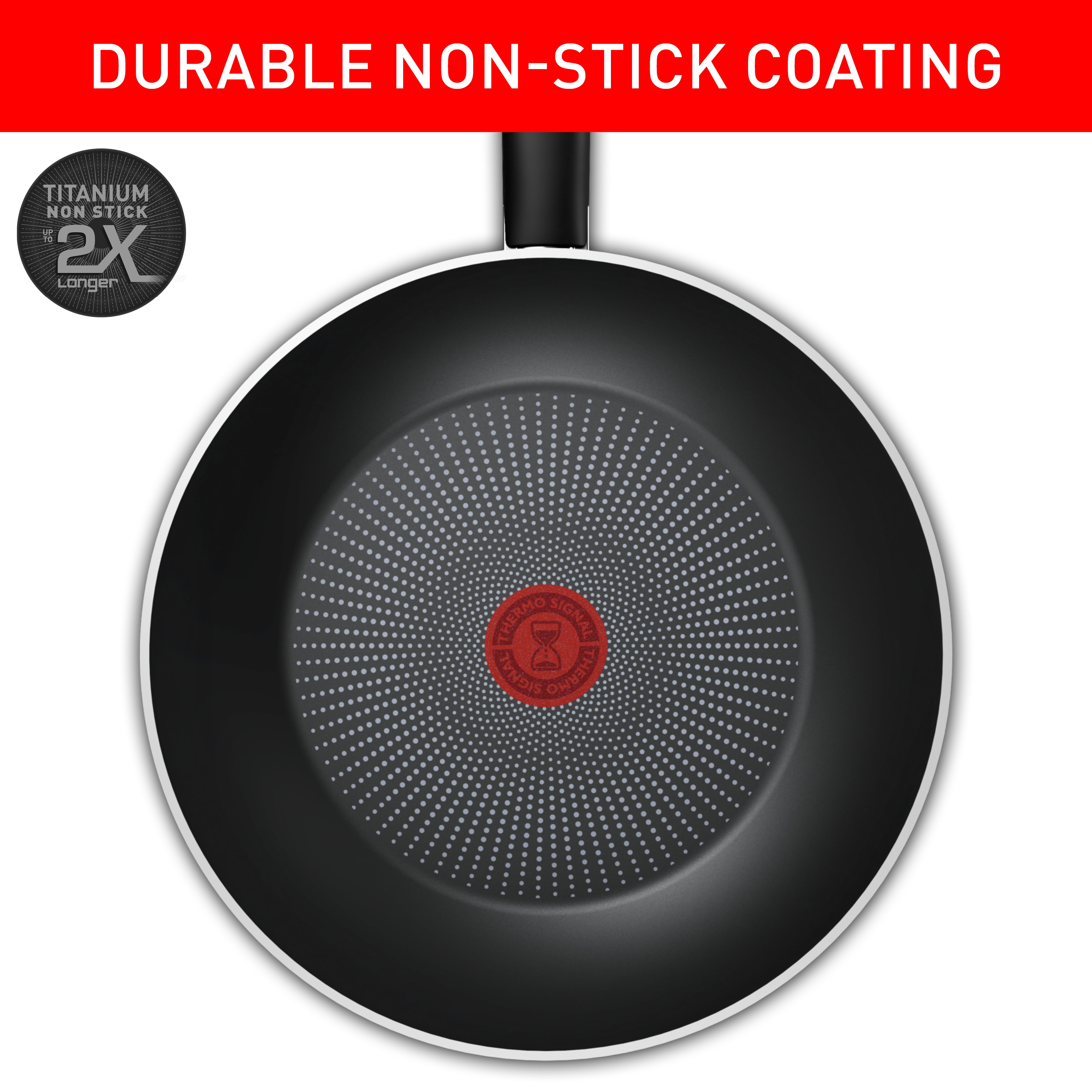 Tefal React Induction Non Stick Wok Pan 28cm - Professional Cookware for Stir-Frying, Sautéing & Asian Cuisine - Compatible with All Stovetops Including Gas, Electric & Induction