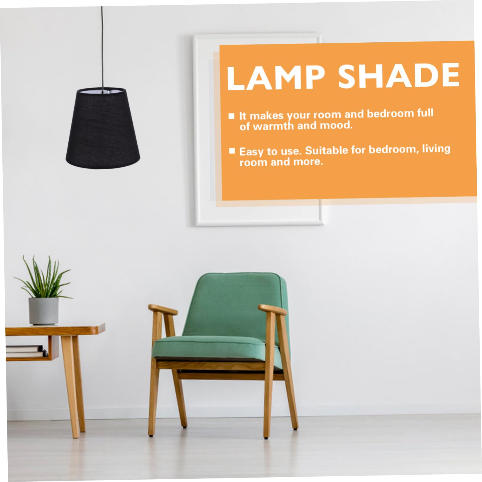 1pc Black Gauze Floor Lamp Shade - Fabric Table Lamp Cover for E27 Bulbs, Ceiling & Candle Lights - Home Decor, Living Room, Bedroom Lighting Accessory