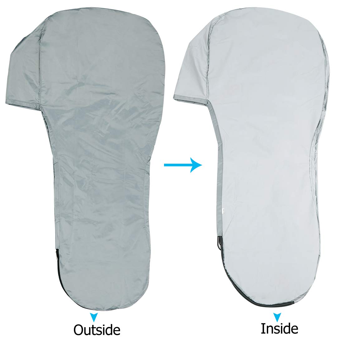 Waterproof 600D Oxford Cloth Boat Motor Cover - Dust & Rain Resistant Outboard Engine Protection for Marine Boats, Fishing Boats & Yachts | Ideal for Outdoor Storage & Winter Protection